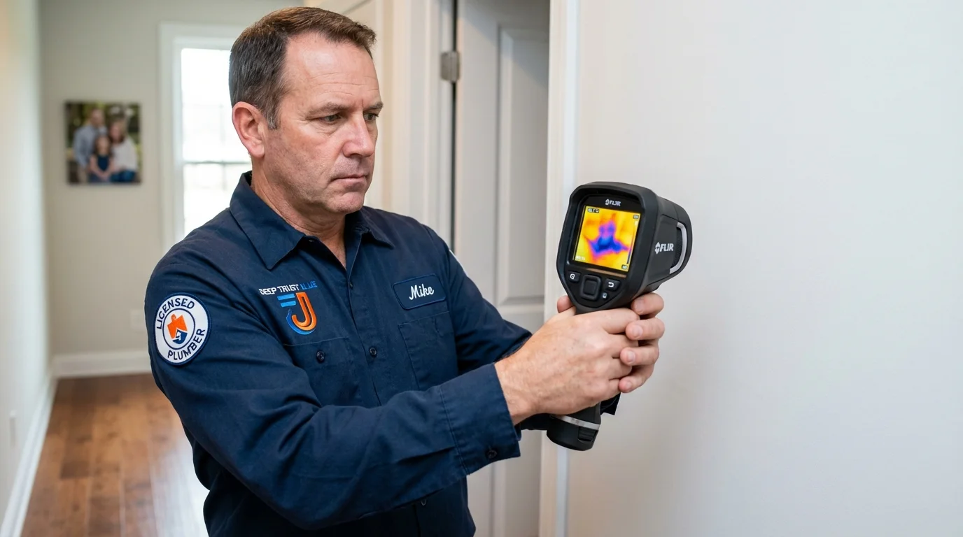 Thermal imaging leak detection by Johns Plumbing LLC in Pequot Lakes